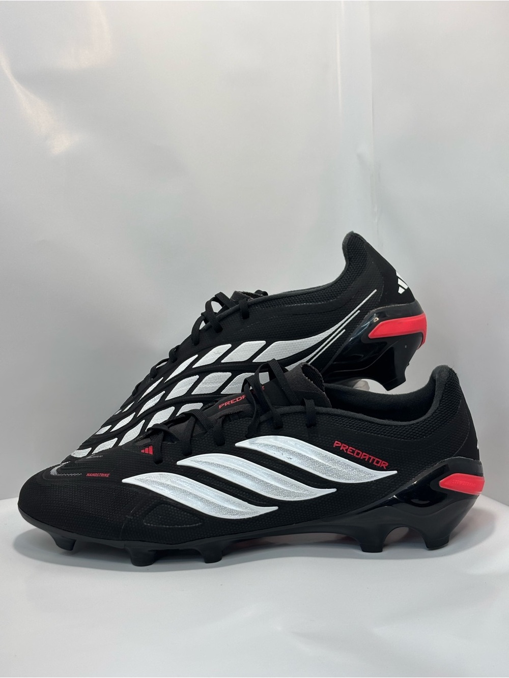 adidas Predator League FG Soccer Cleats Red/Black/White JR7881 Size Mens 10.5
